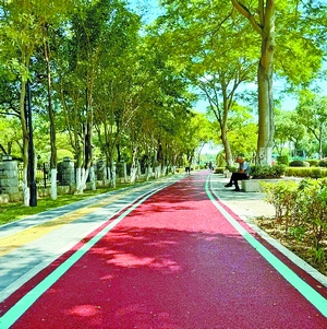 海沧建港路慢行系统改造完工 市民散步更惬意